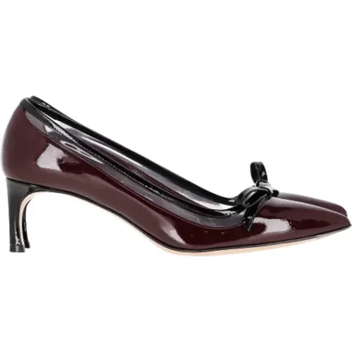 Pre-owned Leather heels , female, Sizes: 3 UK - Miu Miu Pre-owned - Modalova