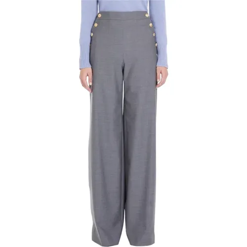 Grey Cammeo Trousers , female, Sizes: S, M, L - Max Mara Studio - Modalova