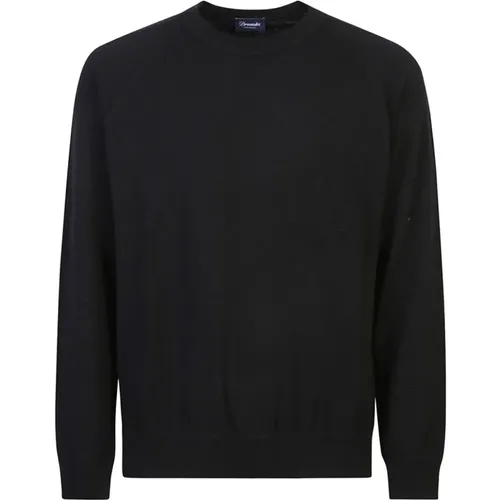 Schwarzer Sweatshirt Aw24 , Herren, Größe: XL - Drumohr - Modalova