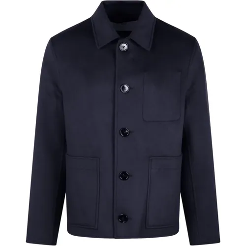 Cashmere Buttoned Jacket , male, Sizes: L - Ami Paris - Modalova