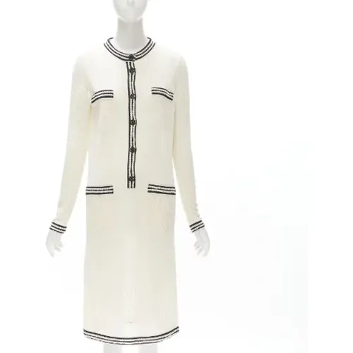 Silk Chanel Dress , female, Sizes: M - Chanel Vintage - Modalova