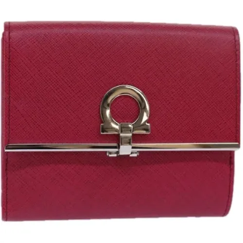 Pre-owned Leather wallets , female, Sizes: ONE SIZE - Salvatore Ferragamo Pre-owned - Modalova