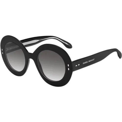 Schwarze/Grau getönte Sonnenbrille , Damen, Größe: 51 MM - Isabel marant - Modalova