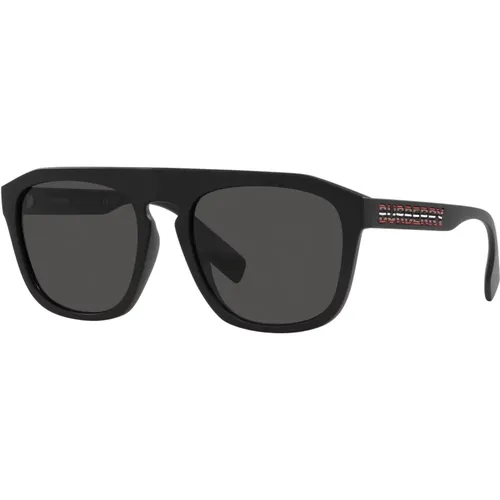 Matte Sunglasses Dark Grey , male, Sizes: 57 MM - Burberry - Modalova
