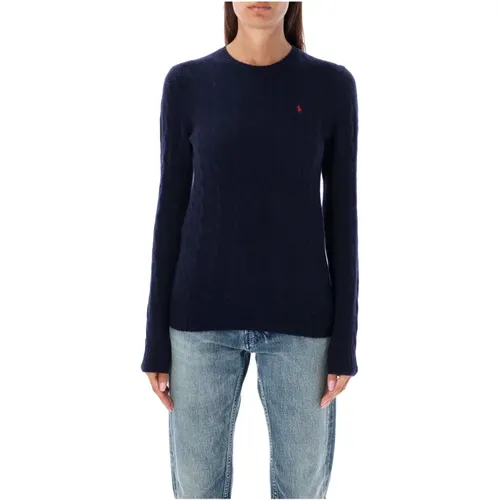 Julianna Cable Knit Sweater - Hunter Navy Aw23 , female, Sizes: S - Ralph Lauren - Modalova