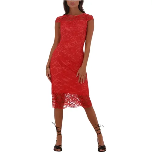 Rotes Midi-Kleid Lacinda , Damen, Größe: XS - Freebird - Modalova