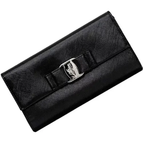 Pre-owned Leather wallets , female, Sizes: ONE SIZE - Salvatore Ferragamo Pre-owned - Modalova