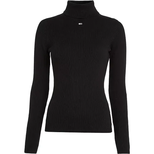 TJW Essential Turtleneck Sweater , Damen, Größe: XS - Tommy Hilfiger - Modalova