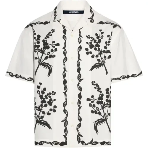 Floral Print Camp Collar Shirt , male, Sizes: L, M, XL - Jacquemus - Modalova