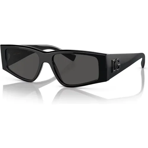 Mens Sunglasses Dg4453 501/87 , female, Sizes: 55 MM - Dolce & Gabbana - Modalova