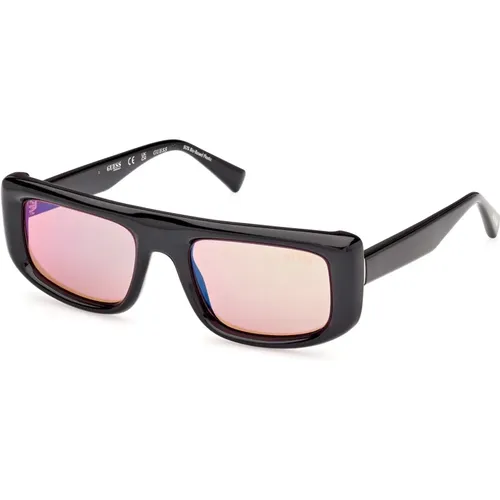 Stylische Sonnenbrille in Blauton , unisex, Größe: ONE Size - Guess - Modalova