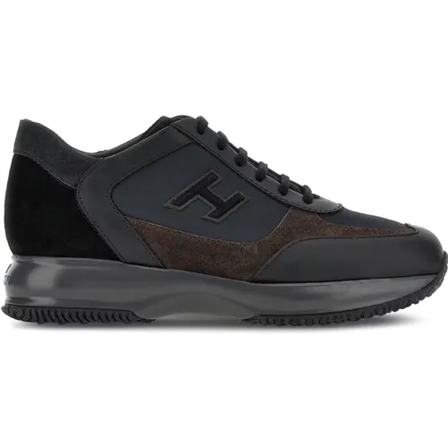 Schwarze Interaktive Sneakers Urban Casual Look , Herren, Größe: 39 EU - Hogan - Modalova