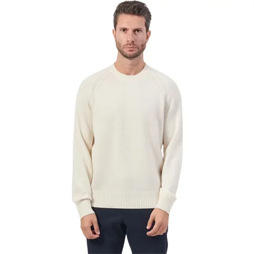 Weißer Cashmere Pullover Regular Fit , Herren, Größe: M - Hugo Boss - Modalova