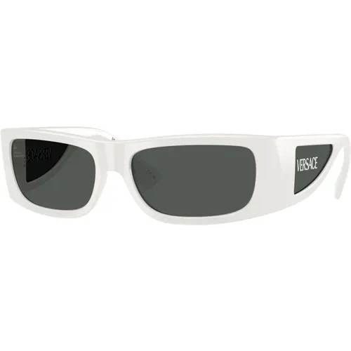 Dark Grey Sunglasses Ve4482 Style , unisex, Sizes: 57 MM - Versace - Modalova