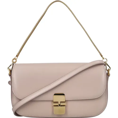 Womens Bags Handbag Moon Grey Ss24 , female, Sizes: ONE SIZE - A.p.c. - Modalova