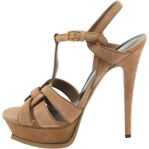 Pre-owned Suede sandals , female, Sizes: 6 UK - Yves Saint Laurent Vintage - Modalova