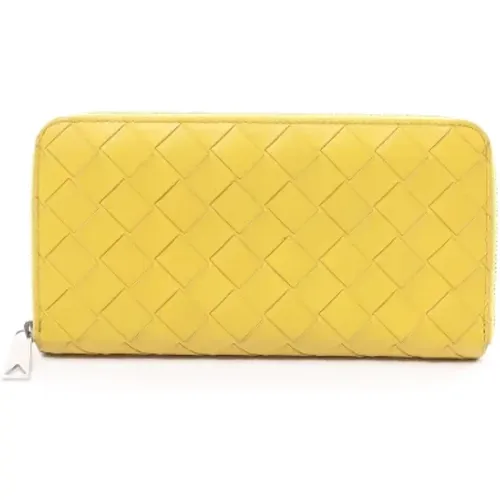 Pre-owned Leather wallets , female, Sizes: ONE SIZE - Bottega Veneta Vintage - Modalova