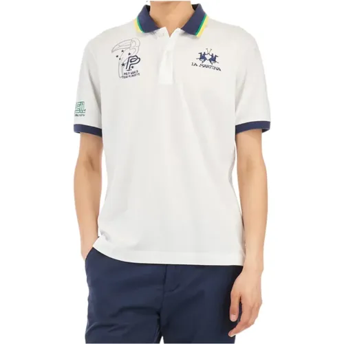 Stretch Piquet Polo Shirt , male, Sizes: L, M, XL - LA MARTINA - Modalova