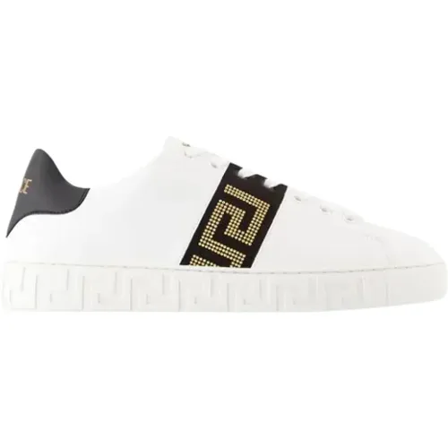 Fabric sneakers , male, Sizes: 11 UK, 8 UK, 10 1/2 UK, 9 UK, 7 UK, 10 UK, 6 UK - Versace - Modalova