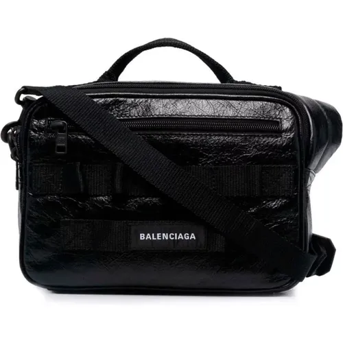 Leather Crossbody Bag , female, Sizes: ONE SIZE - Balenciaga - Modalova