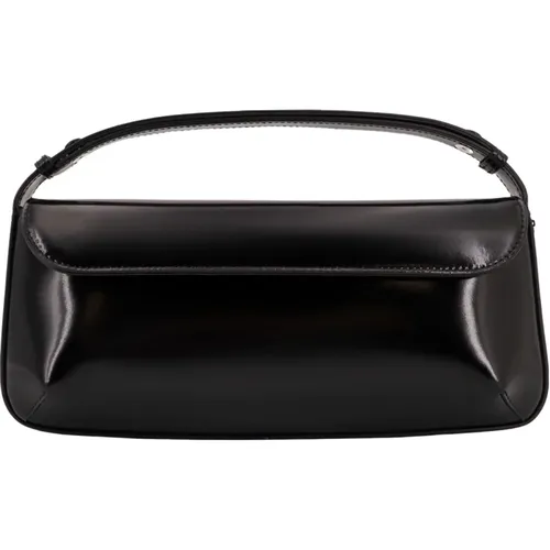 Leather Handbag with Flap Closure , female, Sizes: ONE SIZE - Courrèges - Modalova
