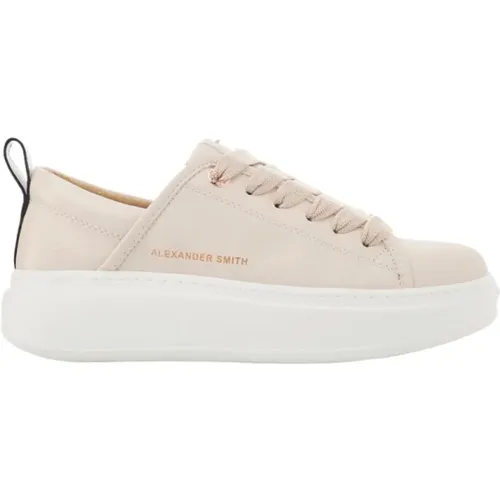 Eco Wembley Nude Sneakers , Damen, Größe: 35 EU - Alexander Smith - Modalova