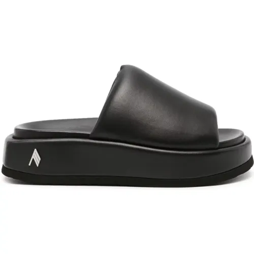 Mia Leather Flatform Sandals , female, Sizes: 3 UK, 7 UK - The Attico - Modalova