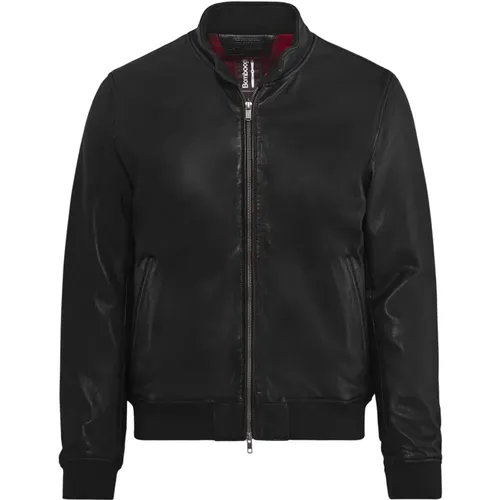 Friz Leather Jacket , male, Sizes: S, L, XL, 2XL, M, 3XL - BomBoogie - Modalova