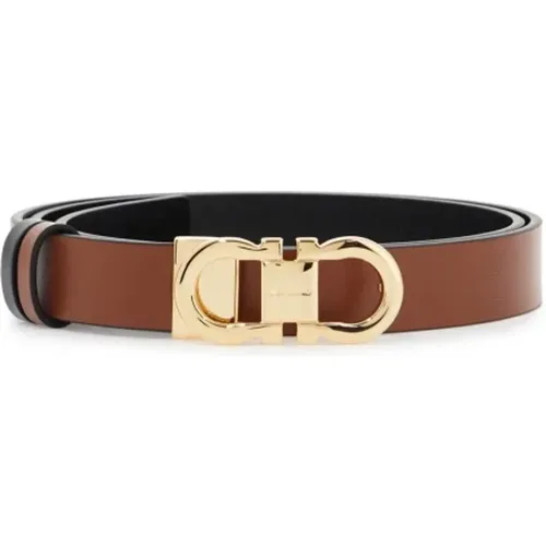 Reversible Gancini Belt , female, Sizes: 100 CM - Salvatore Ferragamo - Modalova