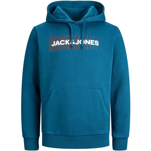 Logo Hoodie Sweatshirt , Herren, Größe: S - jack & jones - Modalova