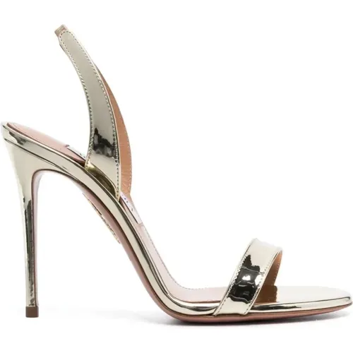 So nude sandal 105 , female, Sizes: 4 1/2 UK, 6 1/2 UK, 6 UK, 7 1/2 UK, 5 UK, 4 UK, 3 UK, 8 UK, 5 1/2 UK, 3 1/2 UK, 7 UK - Aquazzura - Modalova