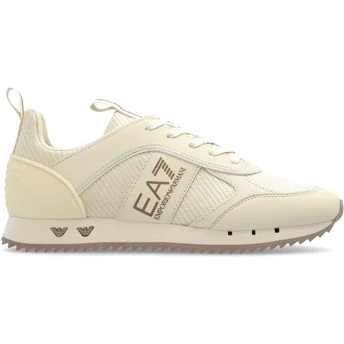 Sportschuhe mit Logo , Damen, Größe: 35 EU - Emporio Armani EA7 - Modalova