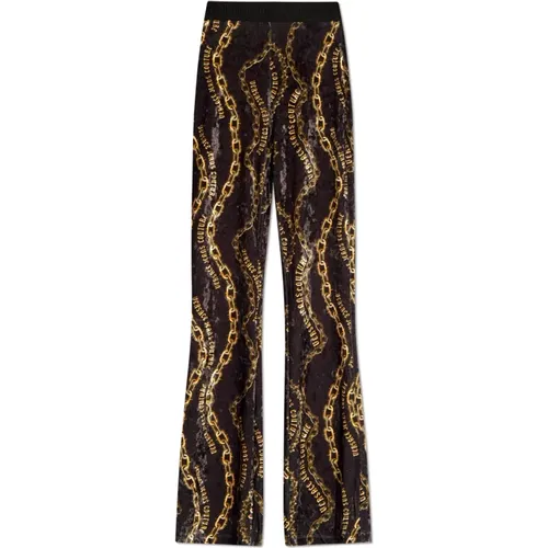 Pants with Pattern , female, Sizes: 3XS, M, S, 2XS - Versace Jeans Couture - Modalova