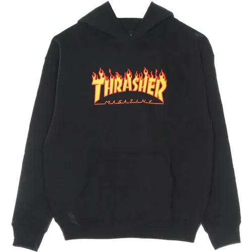 Flame Hood Sweatshirt /Yellow , male, Sizes: XS, S, M - Thrasher - Modalova