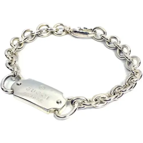 Pre-owned Silver Silver Bracelet , female, Sizes: ONE SIZE - Gucci Vintage - Modalova