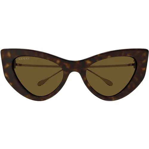Flat Front Cat-Eye Sunglasses Gg1565S , female, Sizes: 52 MM - Gucci - Modalova