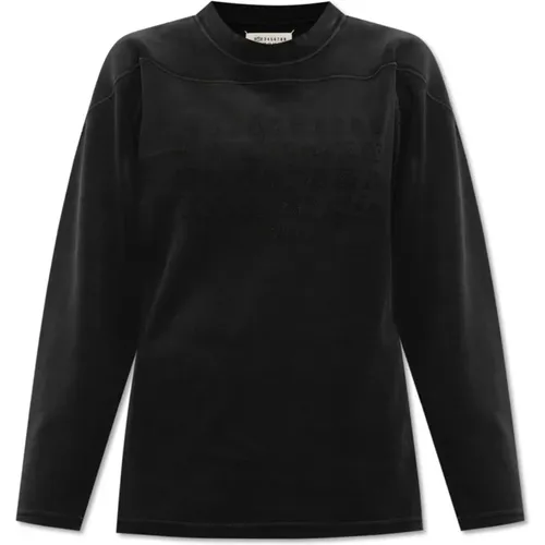 Logo-bestickter Sweatshirt , Damen, Größe: 2XL - Maison Margiela - Modalova