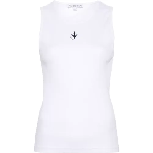 Ribbed Sleeveless Top , female, Sizes: XS - JW Anderson - Modalova