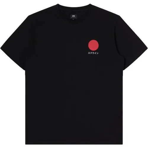 Japanisches Sun T-Shirt , Herren, Größe: L - Edwin - Modalova