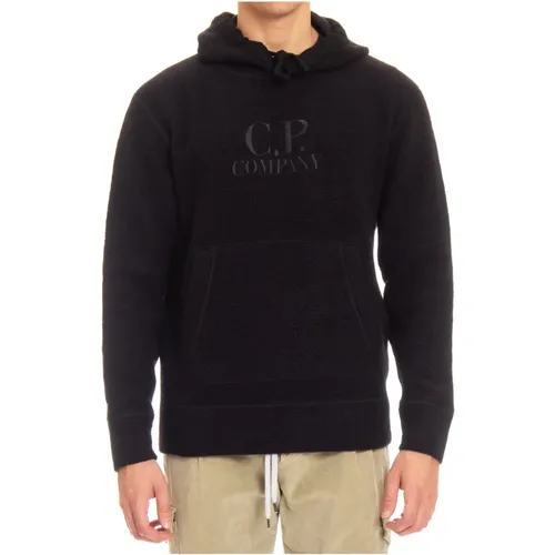 Gemütlicher Wollhoodie für Männer , Herren, Größe: M - C.P. Company - Modalova