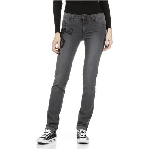 Magnetische Graue Slim Fit Push Up Jeans , Damen, Größe: W29 - Liu Jo - Modalova