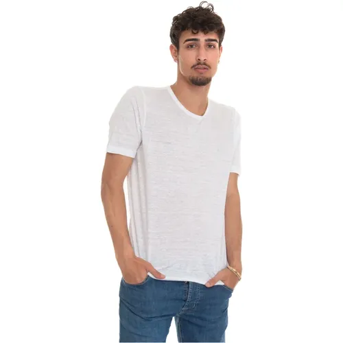 T-shirt with short sleeves and round-neck , male, Sizes: XL, L - Gran Sasso - Modalova