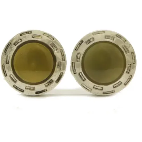 Pre-owned Silver earrings , male, Sizes: ONE SIZE - Bvlgari Vintage - Modalova