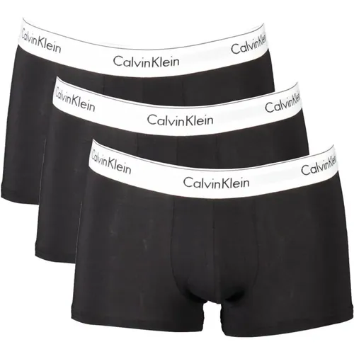 Modern Cotton Stretch Boxer with Elastic Waistband and Contrasting Details , male, Sizes: S - Calvin Klein - Modalova