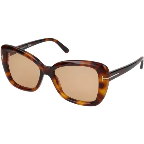 Stylische Sonnenbrille Ft1008 , unisex, Größe: 55 MM - Tom Ford - Modalova