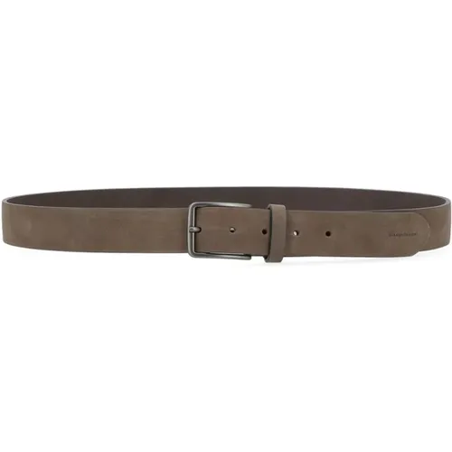 Flacher Gürtel Havana Stil , Herren, Größe: 105 CM - Gianni Chiarini - Modalova