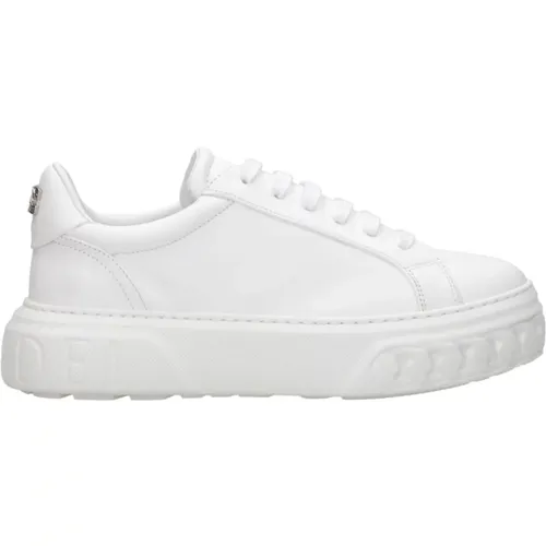 Weiße Sneakers für moderne Frauen , Damen, Größe: 39 EU - Casadei - Modalova