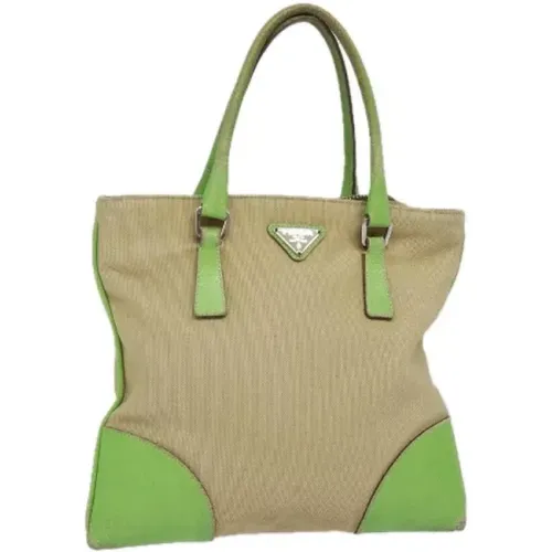 Pre-owned Canvas handbags , female, Sizes: ONE SIZE - Prada Vintage - Modalova