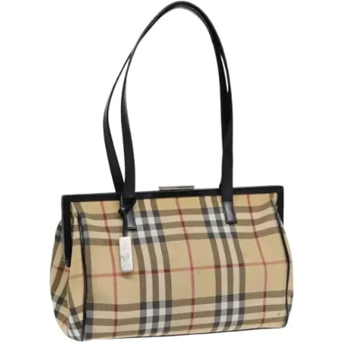 Pre-owned Canvas shoulder-bags , female, Sizes: ONE SIZE - Burberry Vintage - Modalova