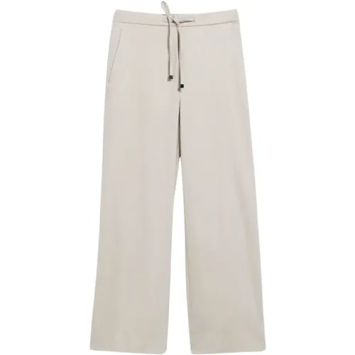 Floria Wool Flannel Elastic Waist Pants , female, Sizes: 2XS, S - Max Mara - Modalova